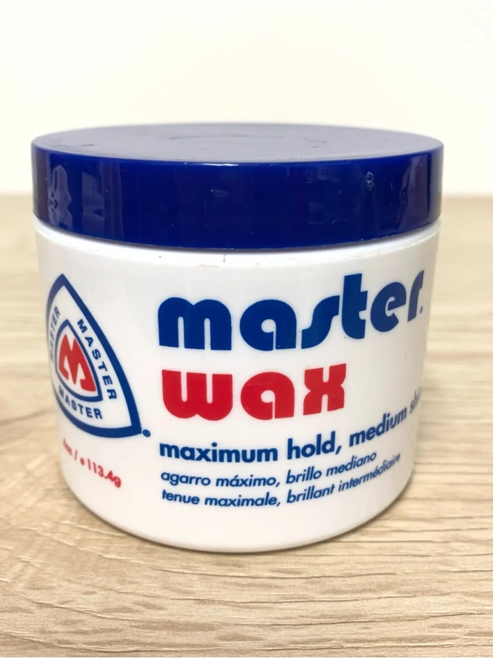 Master Wax Maximum Hold Medium‎ Shine Hair Styling Cream 4 oz Well Comb USA HTF